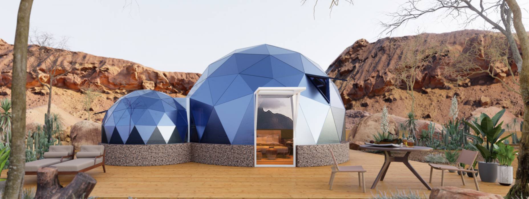 勉县球形智能光伏玻璃星空房